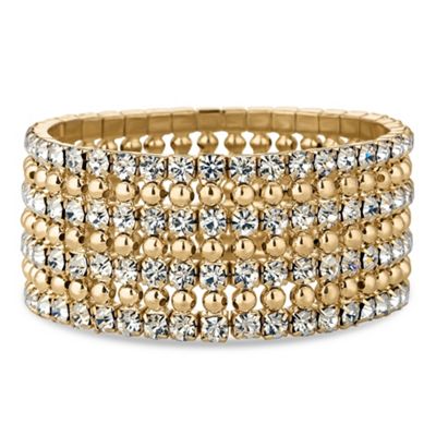 Gold diamante crystal bracelet